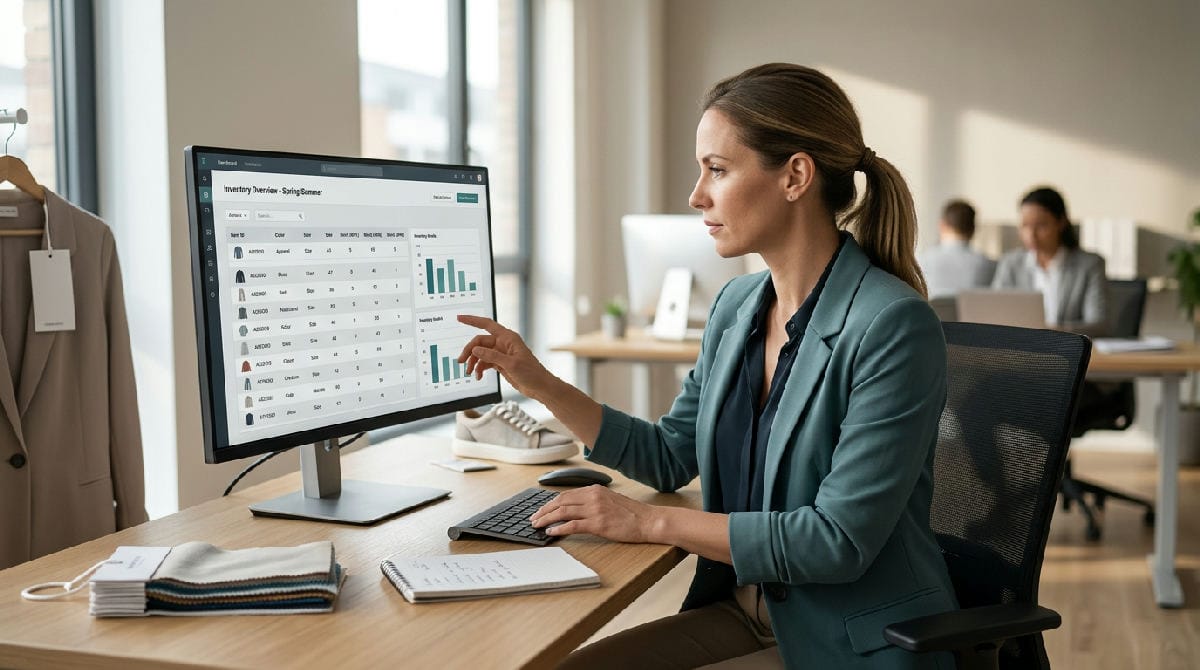 Overzicht van gekoppelde kassasoftware, webshop en magazijn in een fashionbedrijf