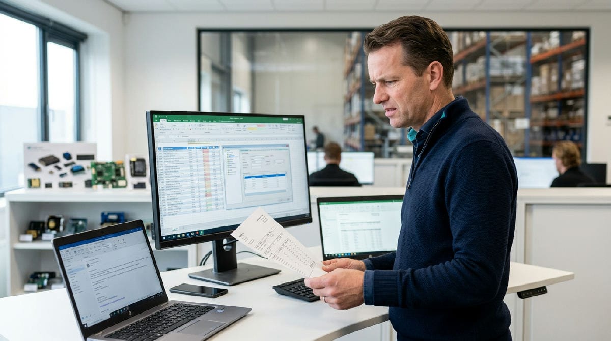 Overzicht van gekoppelde IT-systemen voor voorraad, verkoop en logistiek bij een wholesaler