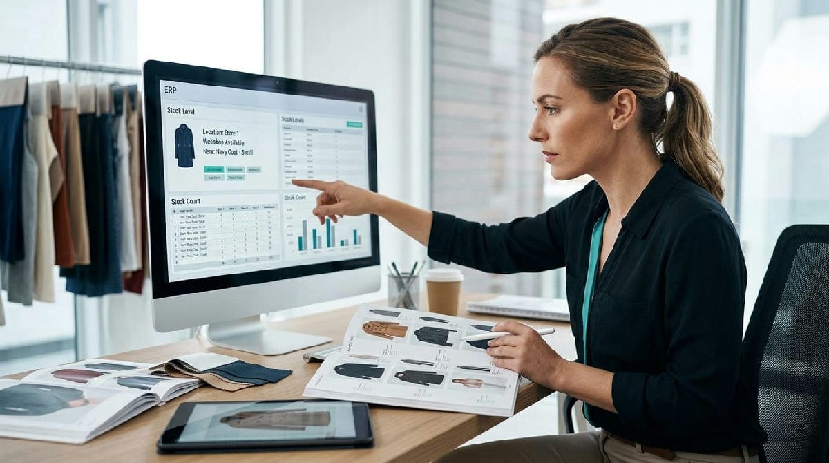 Overzicht van kassa, webshop en magazijn gekoppeld in één retail ERP systeem