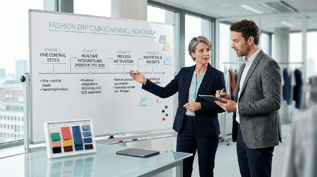 Retourverwerking in fashion ERP toont voorraadmutatie over kanalen heen